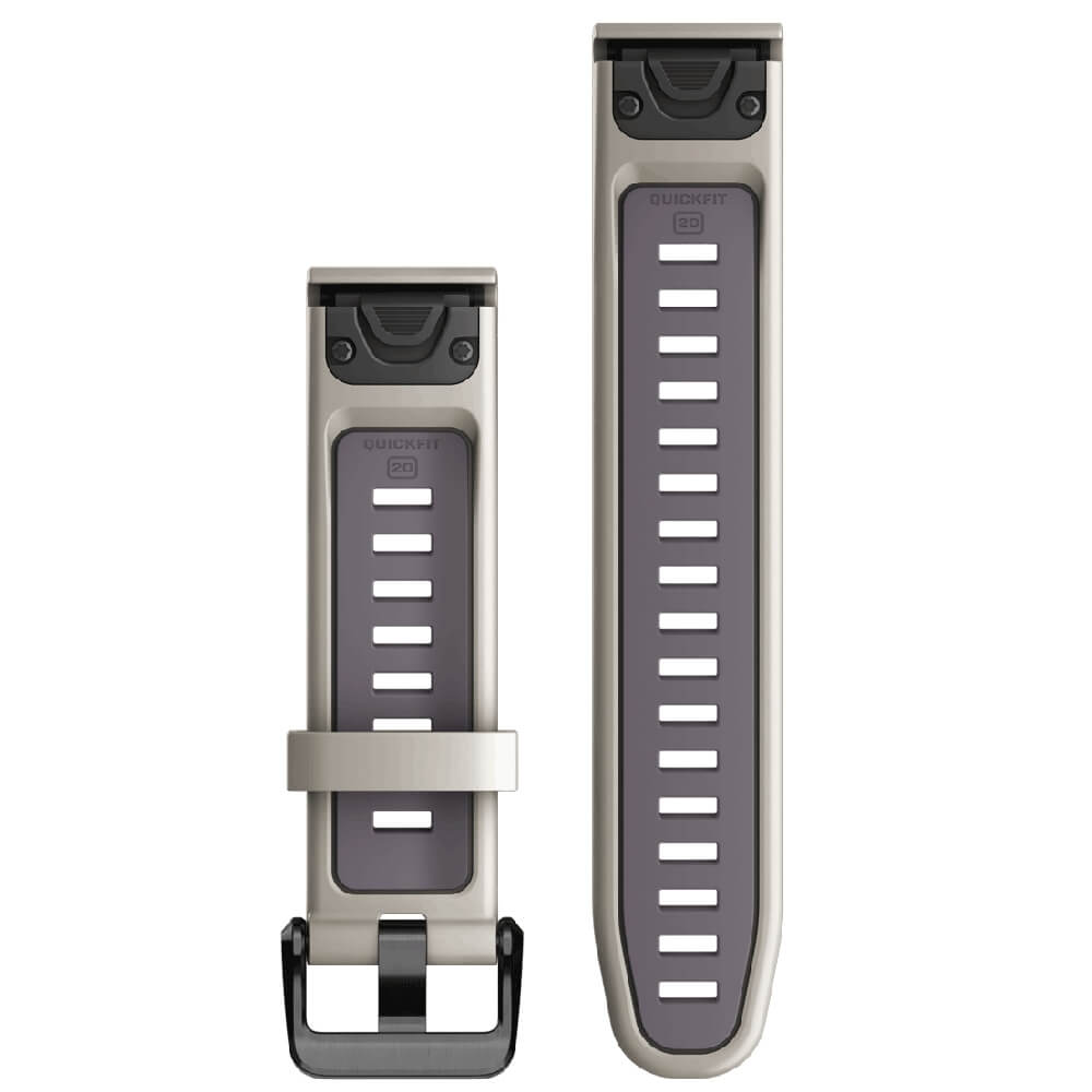 Garmin Quickfit Silikon Armband 20mm Heller Sand/Orchidee fenix 7S u.a. bei CardioZone günstig online kaufen