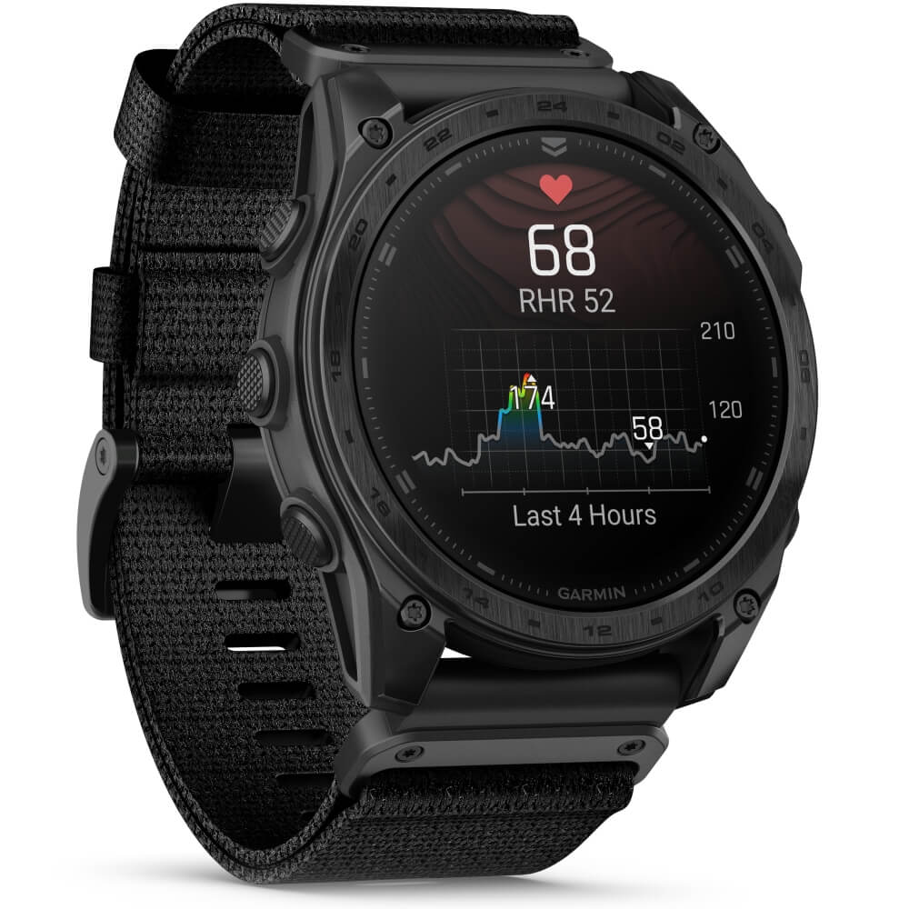 Garmin tactix 8 51 mm AMOLED Sapphire Schwarz Titan DLC Nylon-Armband 26mm bei CardioZone günstig online kaufen