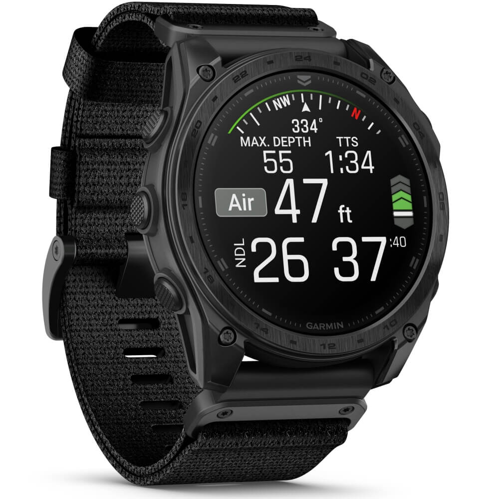 Garmin tactix 8 51 mm AMOLED Sapphire Schwarz Titan DLC Nylon-Armband 26mm bei CardioZone günstig online kaufen