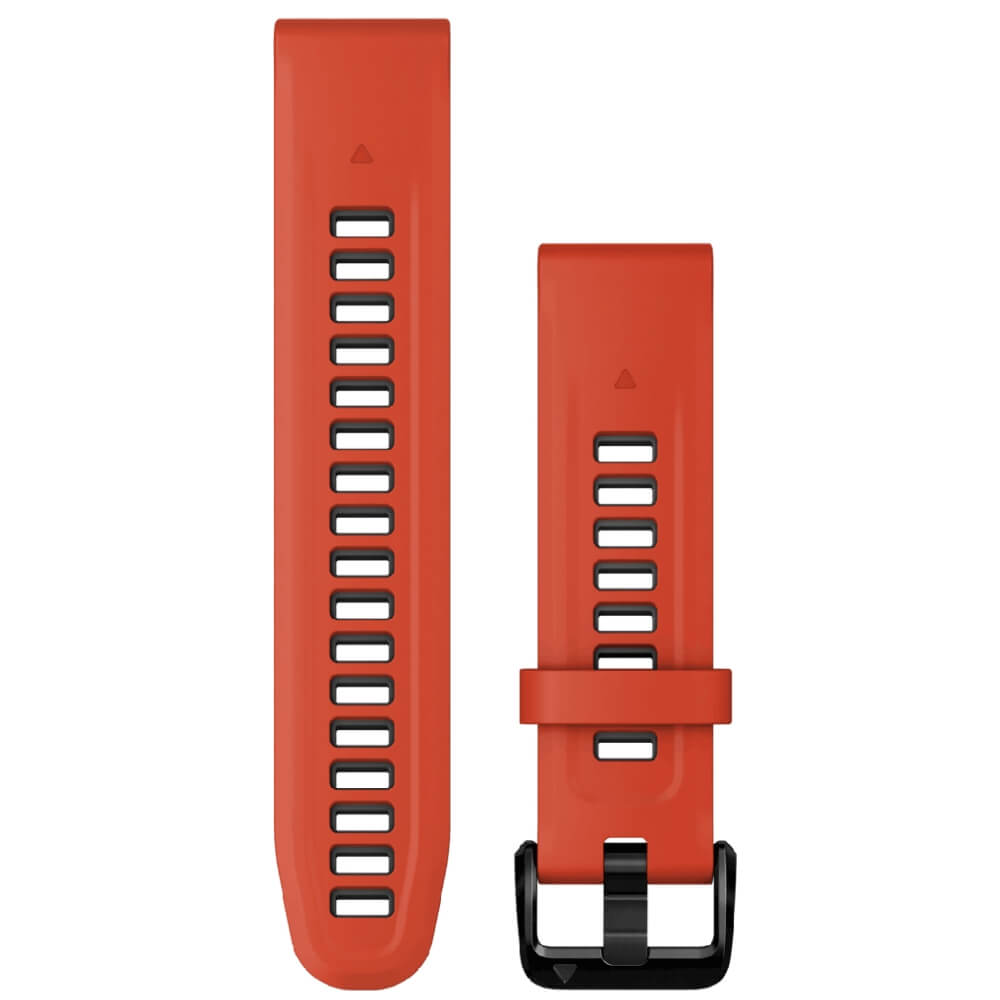 Garmin Quickfit Silikon Armband 20mm Flammenrot/Graphit fenix 7S u.a. bei CardioZone günstig online kaufen