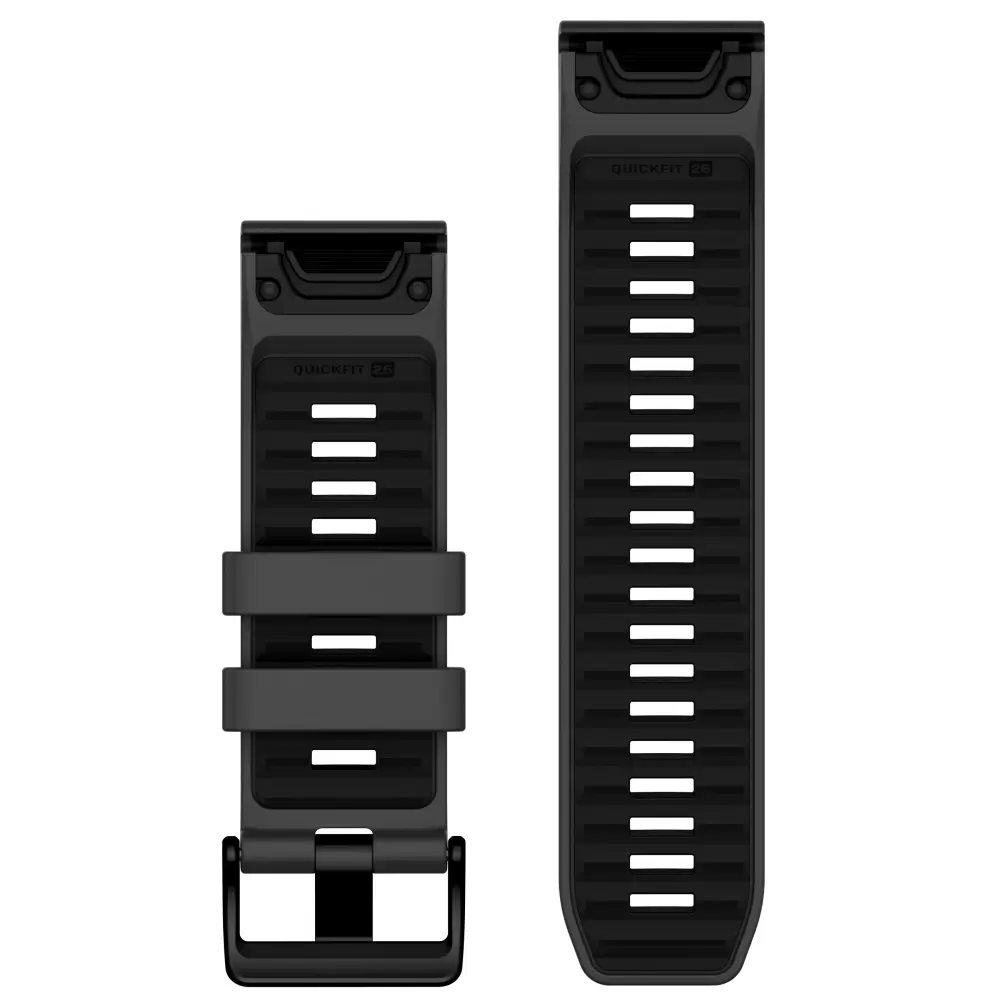 Garmin Quickfit Silikon Armband 26mm Graphit/Schwarz fenix 8 51mm u.a.