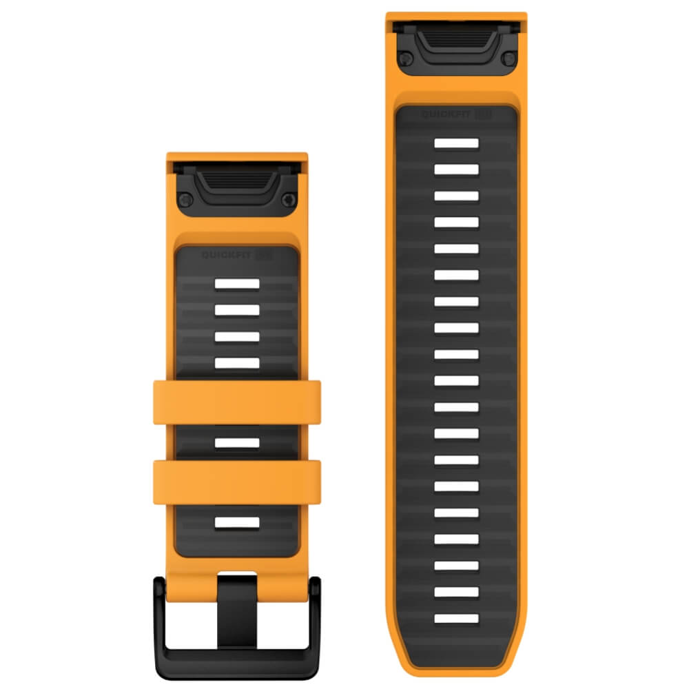 Garmin Quickfit Silikon Armband 26mm Spark-Orange-Graphit fenix 8 51mm u.a. bei CardioZone günstig online kaufen
