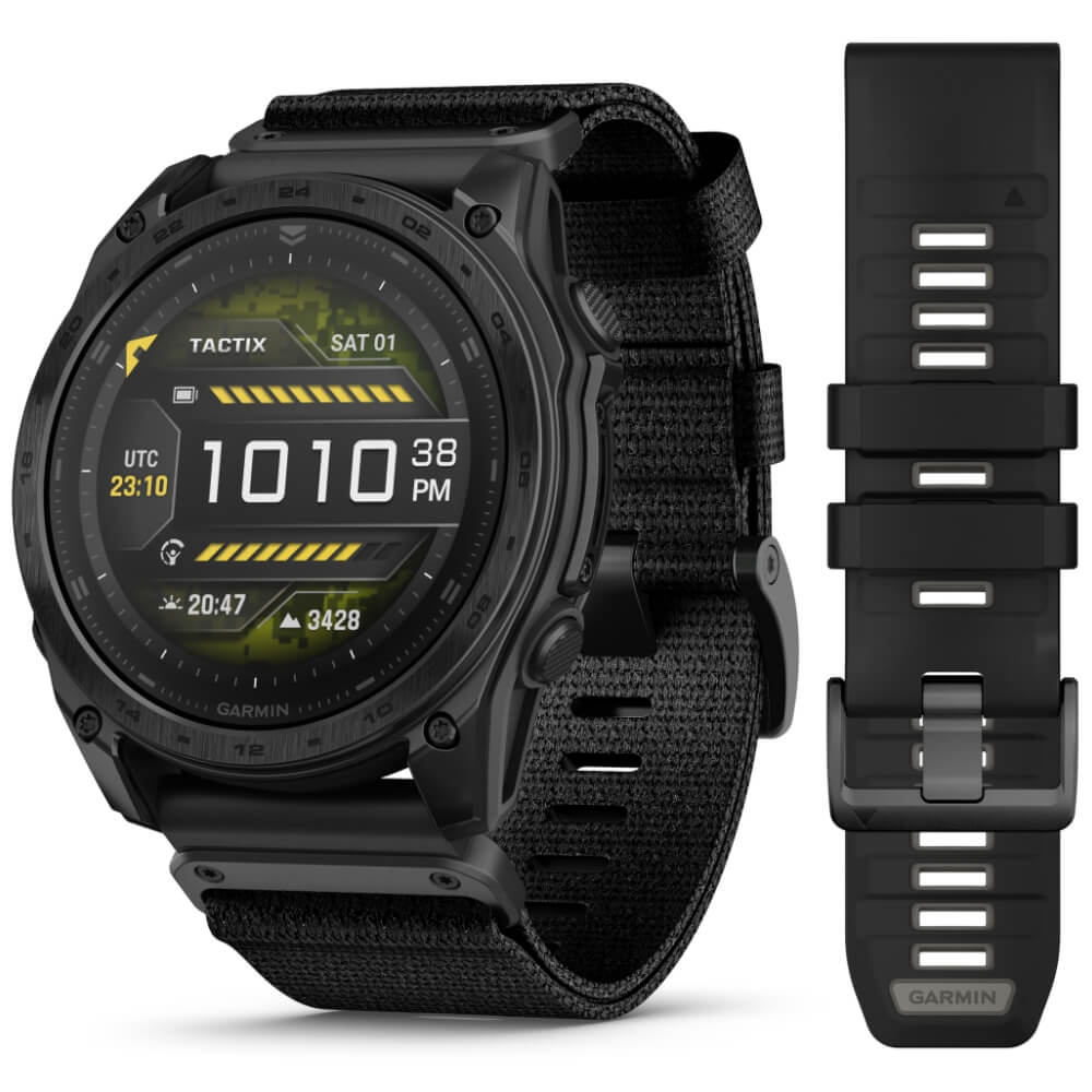 Garmin tactix 8 51 mm AMOLED Sapphire Schwarz Titan DLC Nylon-Armband 26mm bei CardioZone günstig online kaufen