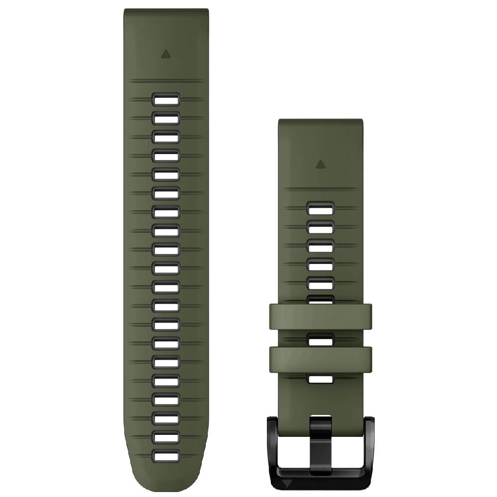 Garmin Quickfit Silikon Armband 22mm Moosgrün/Graphit bei CardioZone günstig online kaufen