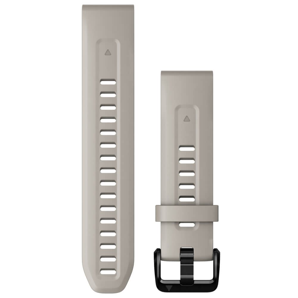 Garmin Quickfit Silikon Armband 20mm Beige / Schiefergrau fenix 6S/7S bei CardioZone günstig online kaufen