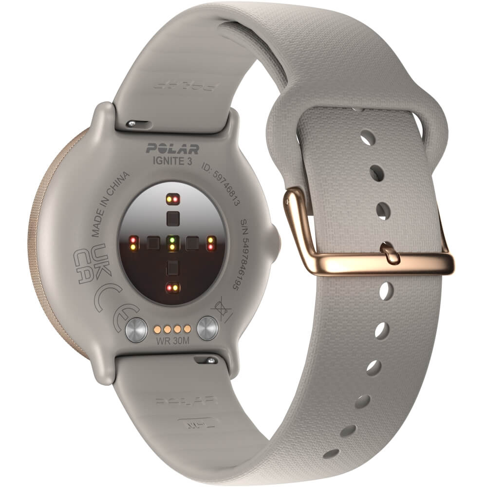 POLAR Ignite 3 GPS Fitness Sportuhr Greige Sand S-L bei CardioZone günstig online kaufen
