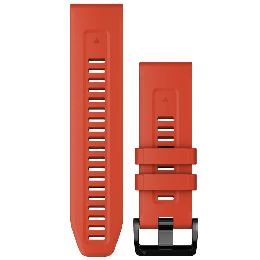 Garmin Quickfit Silikon Armband 26mm Rot / Schiefergrau fenix 6X/7X bei CardioZone günstig online kaufen