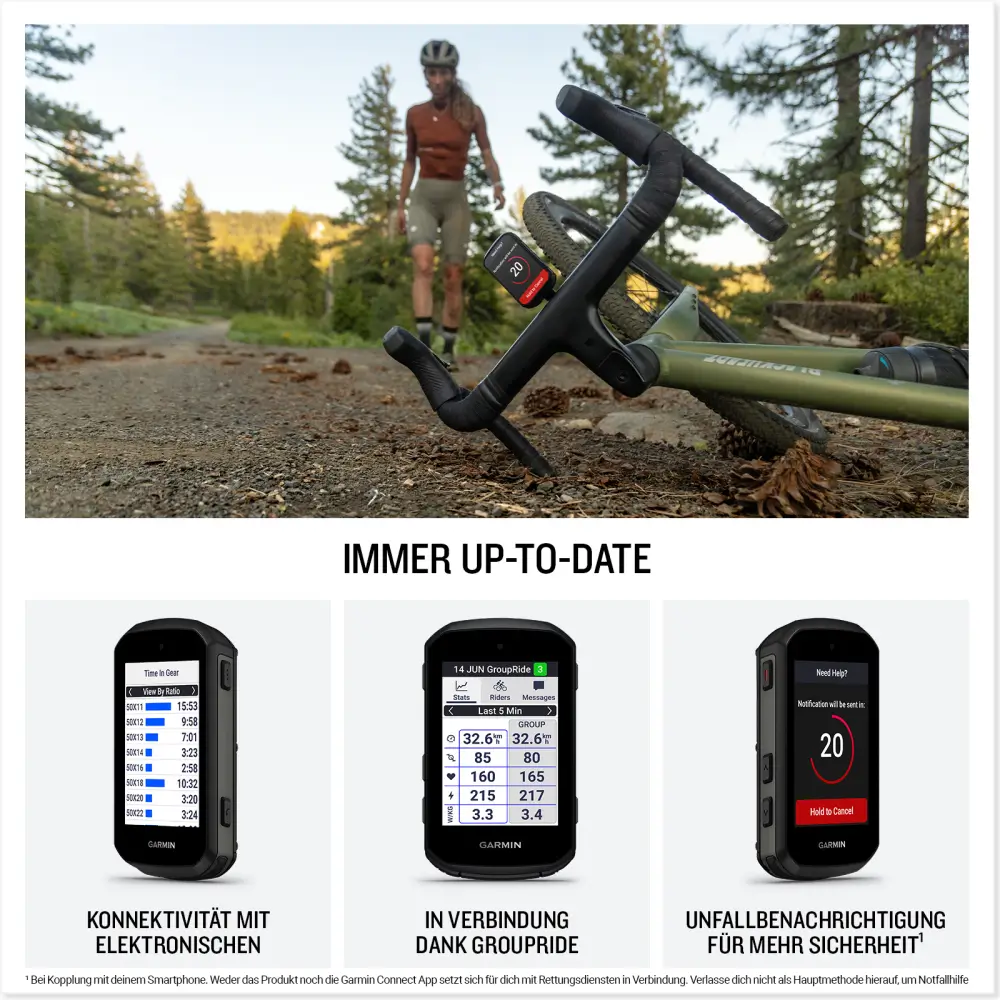 Garmin Edge 550 Radcomputer mit LCD Display