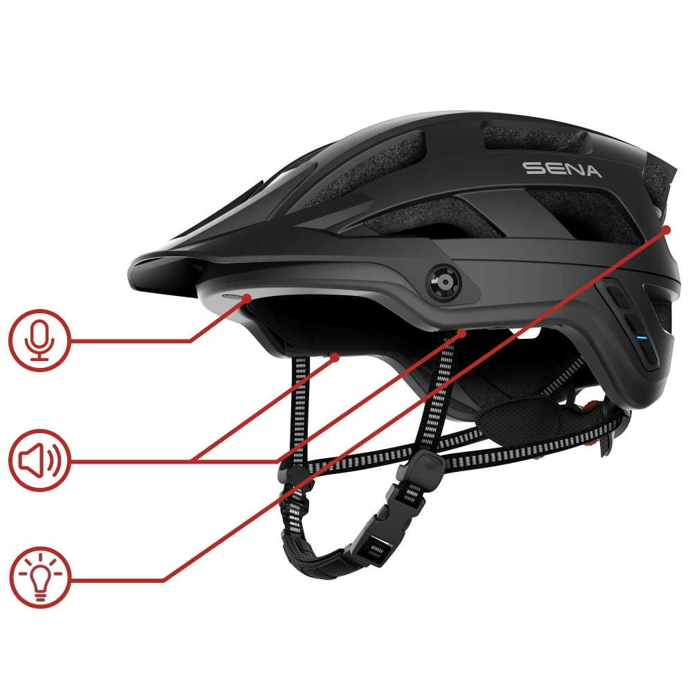 Sena M1 Fahrradhelm mit Bluetooth Intercom Matt-Schwarz bei CardioZone entdecken und günstig online kaufen