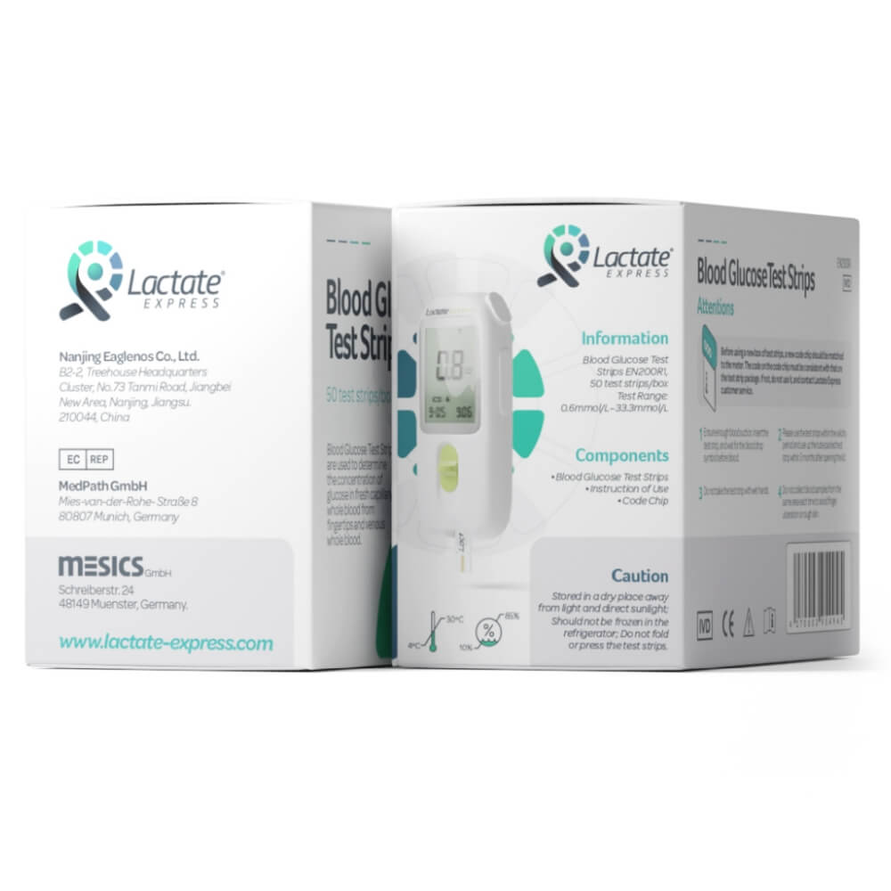 Lactate Express Glukose Teststreifen Big Pack 50 - 50 Stück Spenderbox bei CardioZone günstig online kaufen