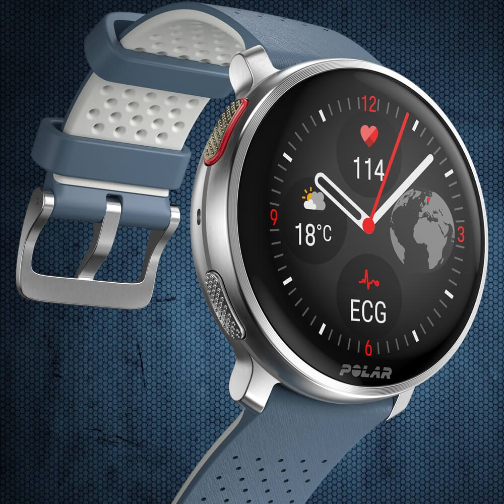 POLAR Vantage V3 Sky Blue Premium Multisport Uhr Gr. S-L bei CardioZone günstig online kaufen