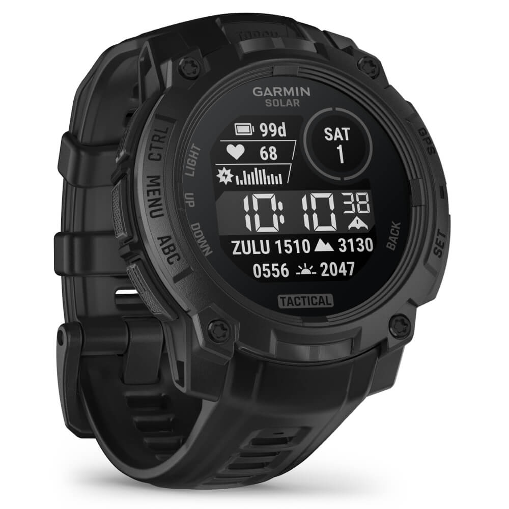 Garmin Instinct 3 Tactical SOLAR 45 mm Schwarz Outdoor Smartwatch bei CardioZone günstig online kaufen