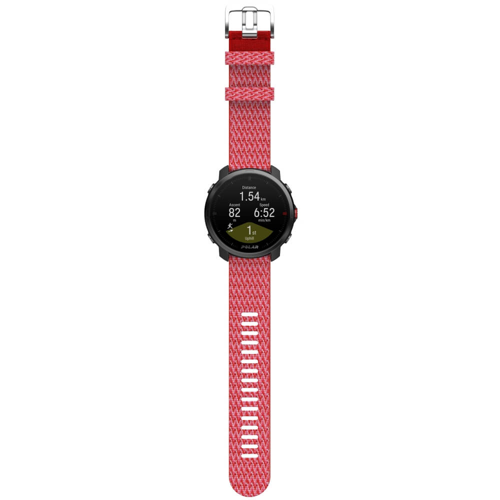 POLAR GRIT X 22mm Wechselarmband Rot PET Gewebt - Größe S bei CardioZone günstig online kaufen