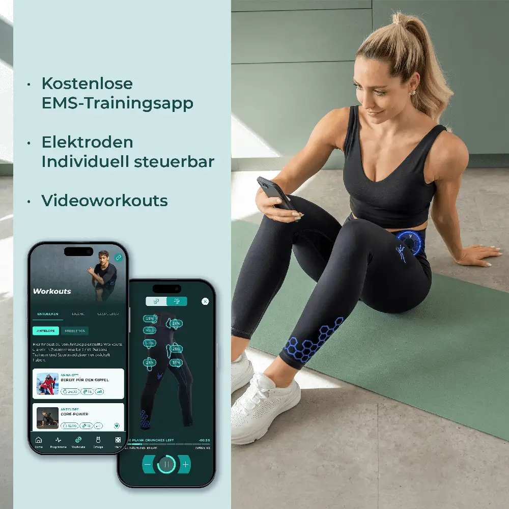 Antelope Evolution  High Waist Leggings mit Booster + App