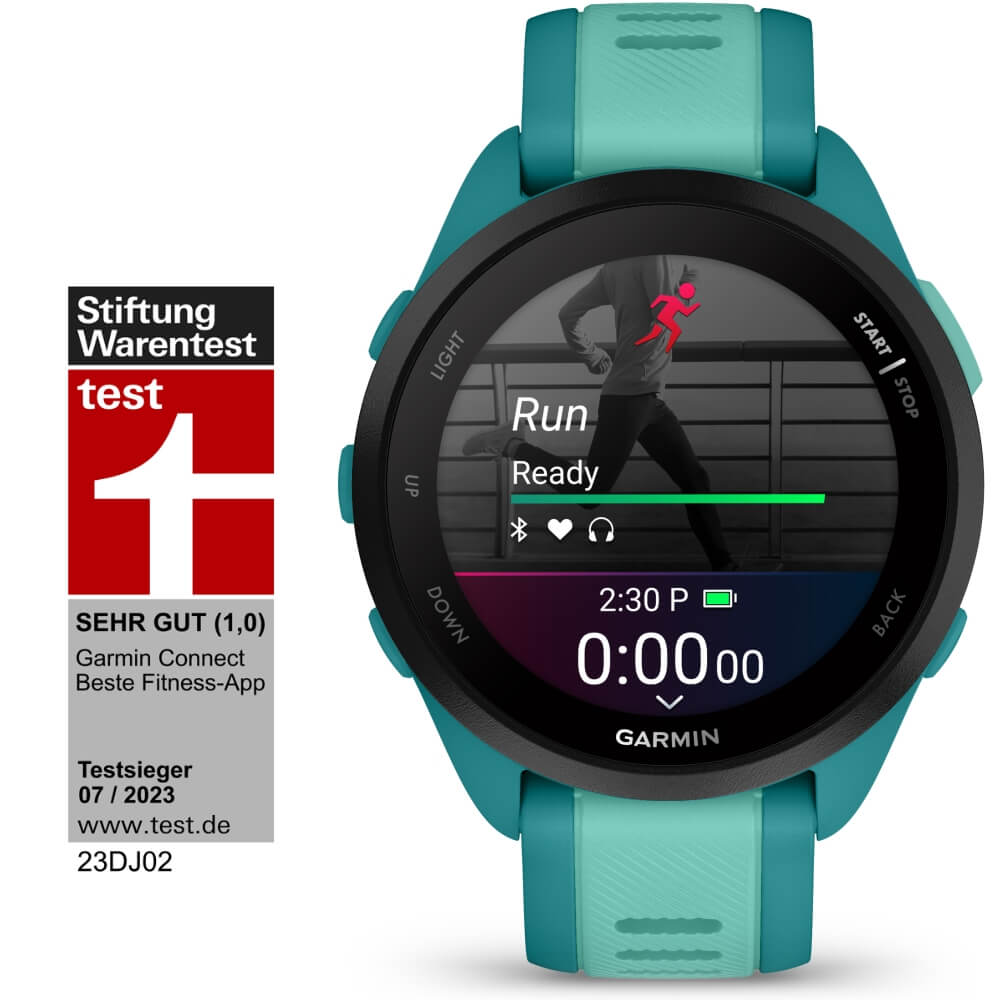 Garmin Forerunner 165 Music Türkis/Aqua smarte Laufuhr bei CardioZone günstig online kaufen