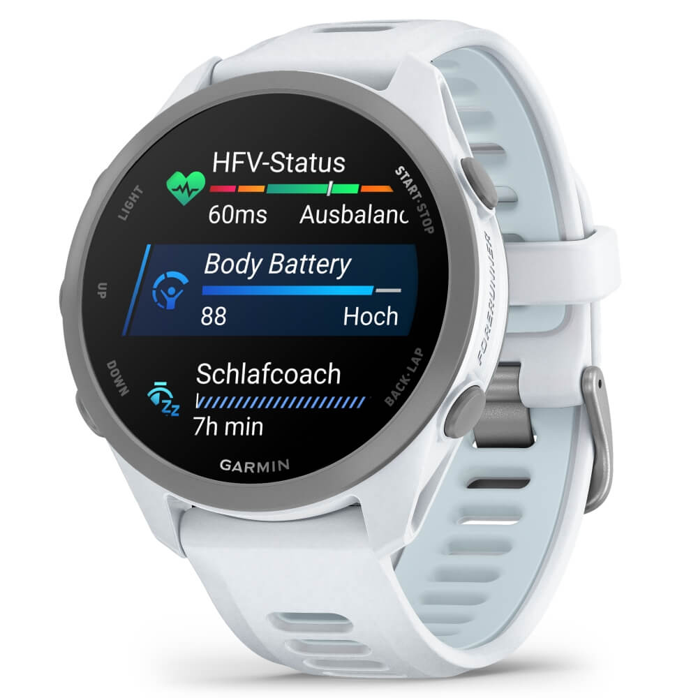 Garmin Forerunner 170 Music Steinweiss/Pudergrau Smarte GPS Laufuhr