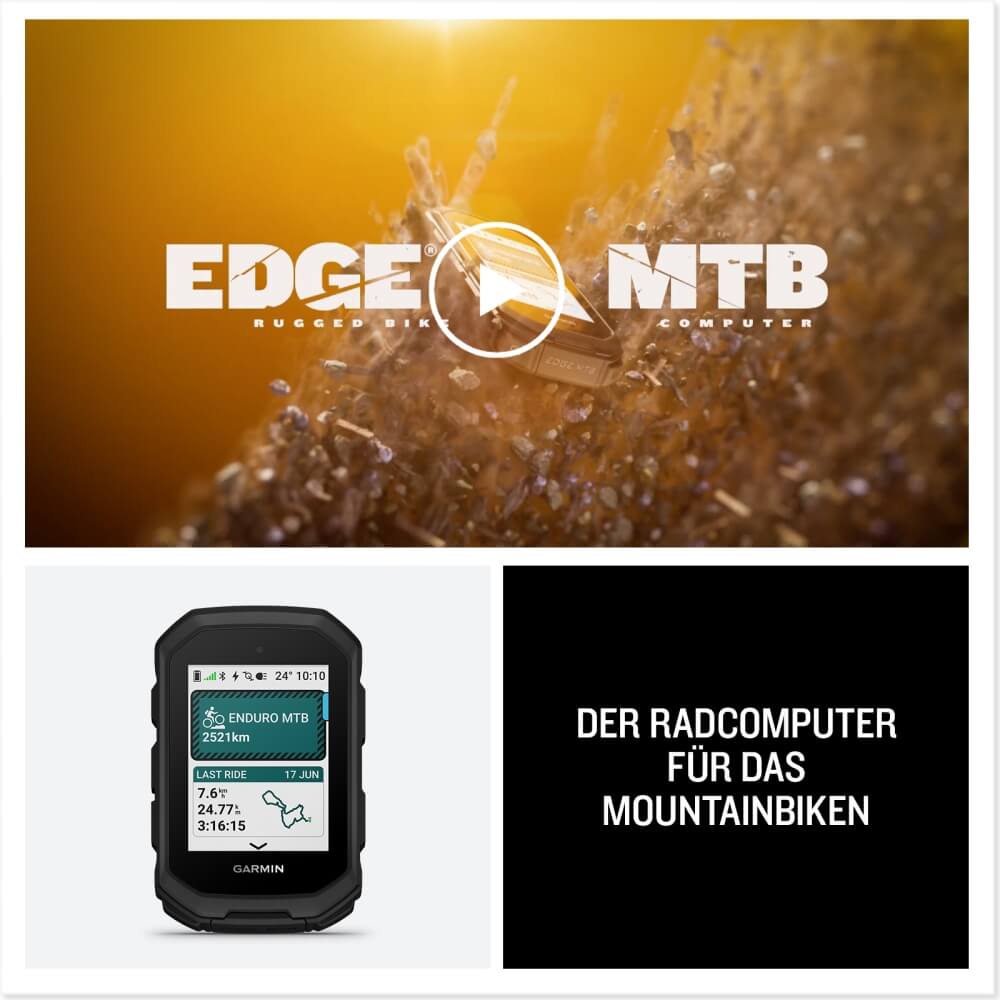 Garmin Edge MTB robuster GPS Radcomputer speziell fürs Mountainbiken bei CardioZone günstig online kaufen