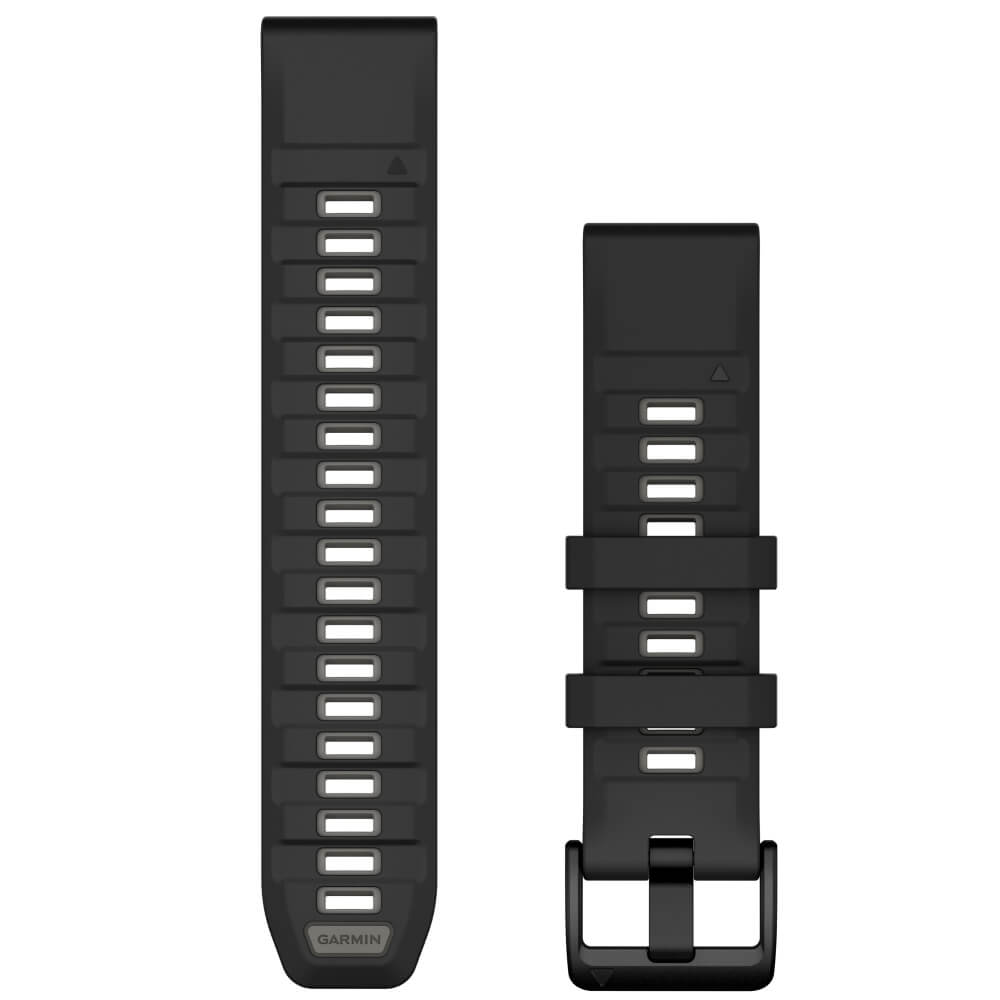Garmin Quickfit Silikon Armband 22mm Schwarz-Kieselgrau fenix 8 47mm u.a. bei CardioZone günstig online kaufen