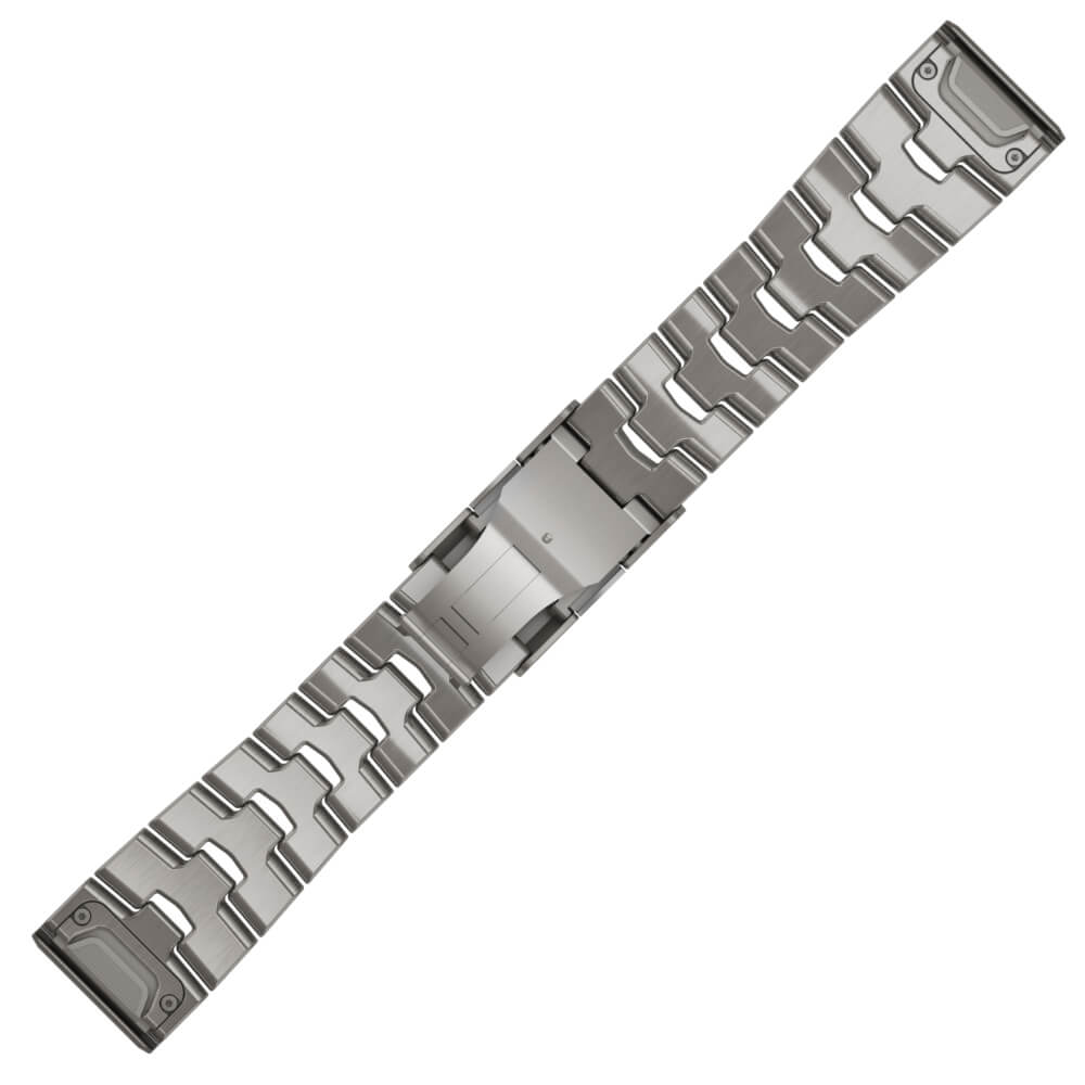 Garmin Quickfit Titan Armband 26mm Silbergrau mit Schlitzen für fenix 6X bei CardioZone günstig online kaufen