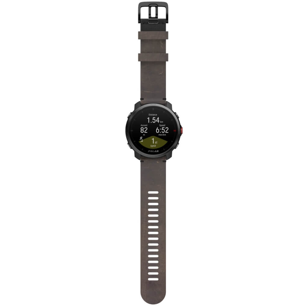 POLAR GRIT X 22mm Wechselarmband Braun Leder - Größe M/L bei CardioZone günstig online kaufen