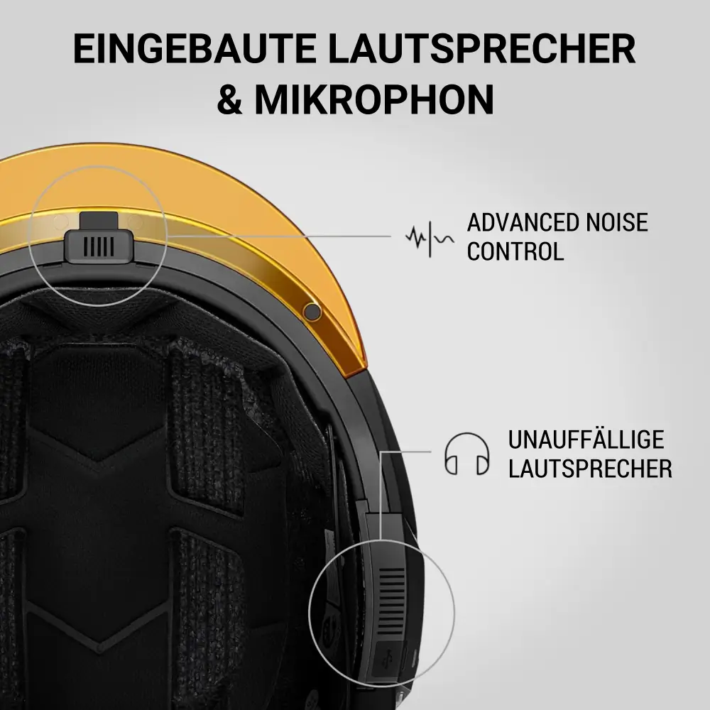 Sena U1 E-Bike Smart Helm Matt-Weiss mit Mesh 3.0 Intercom u. Bluetooth Konnektivität