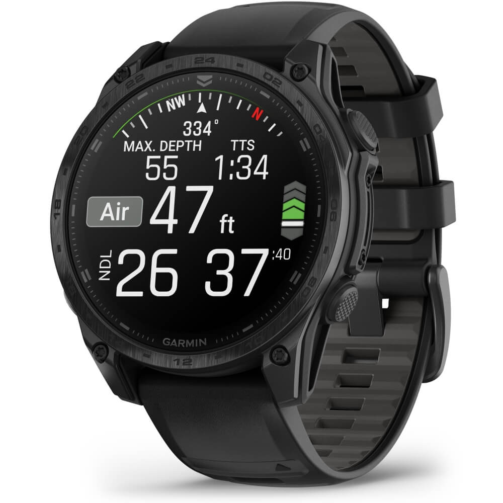 Garmin tactix 8 47 mm AMOLED Sapphire Schwarz Titan DLC Silikon-Armband 22mm bei CardioZone günstig online kaufen