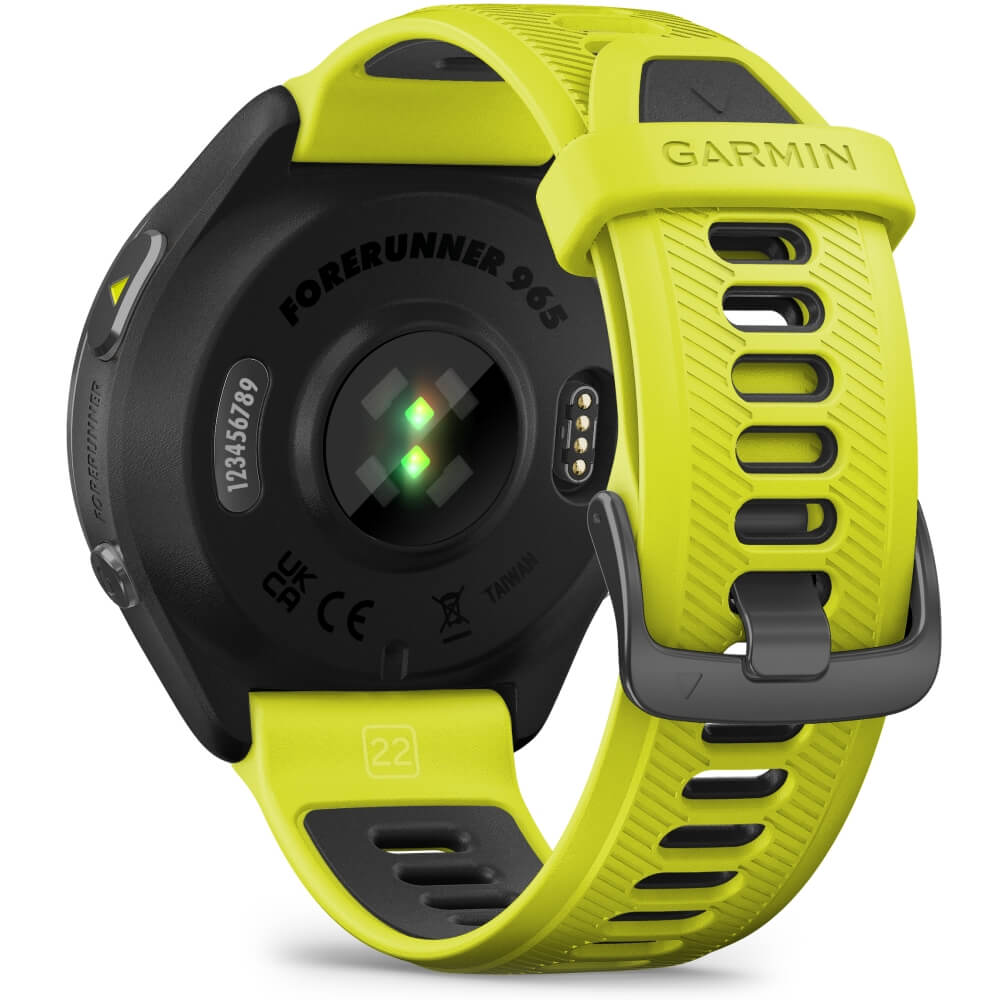 Garmin Forerunner 965 Schwarz/Carbongrau DLC Titan - Gelb bei CardioZone günstig online kaufen