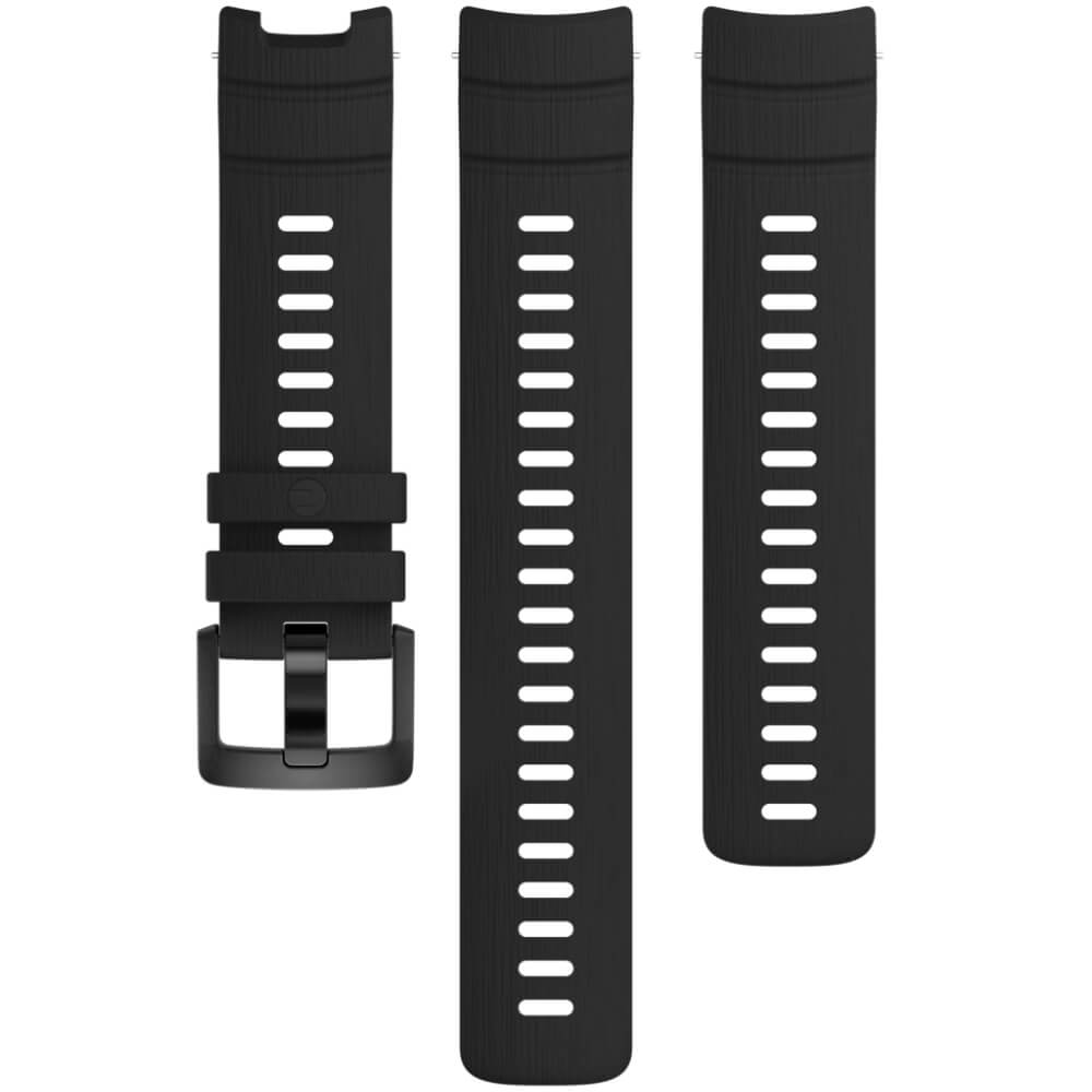 POLAR Street X Silikon Armband Night Black/Silber Gr. S-L