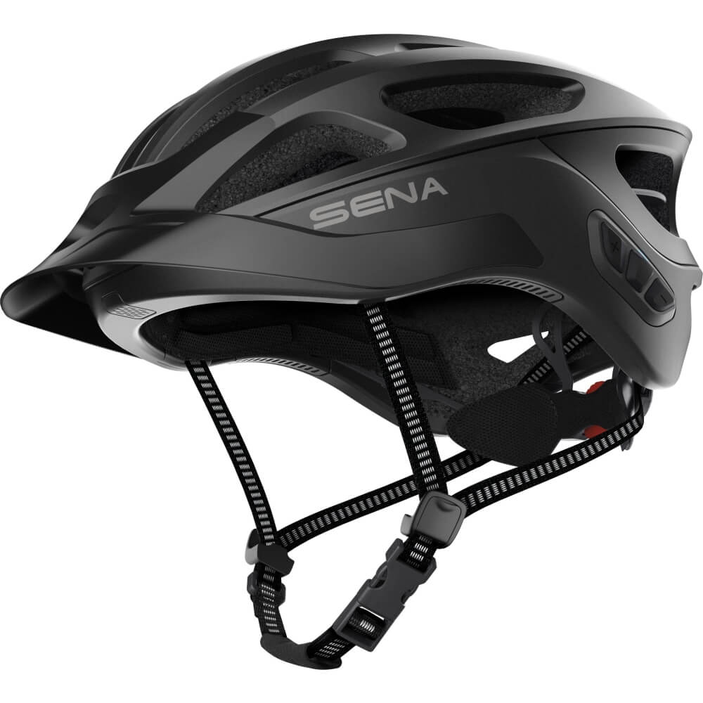 Sena-R1-Evo-Helm-Schwarz-R1EVOMBM-ean8809629521543-bei-Cardiozone-01 Sena R1 Evo Fahrradhelm mit Mesh Intercom Matte Black/Schwarz bei CardioZone günstig online kaufen