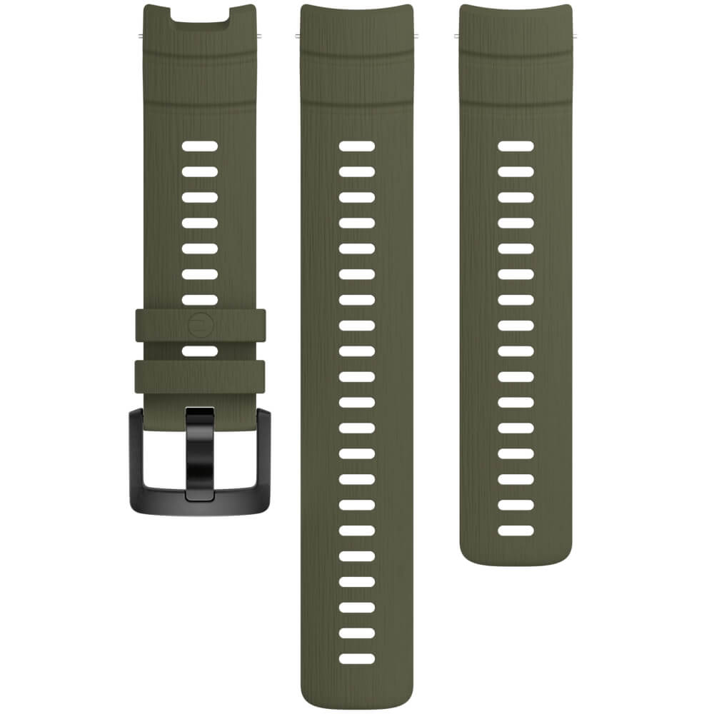 POLAR Street X Silikon Armband Forrest Green/Silber Gr. S-L