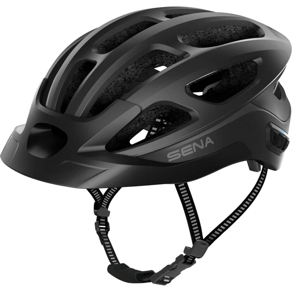 Sena R1 Evo Fahrradhelm mit Mesh Intercom Matte Black/Schwarz bei CardioZone günstig online kaufen