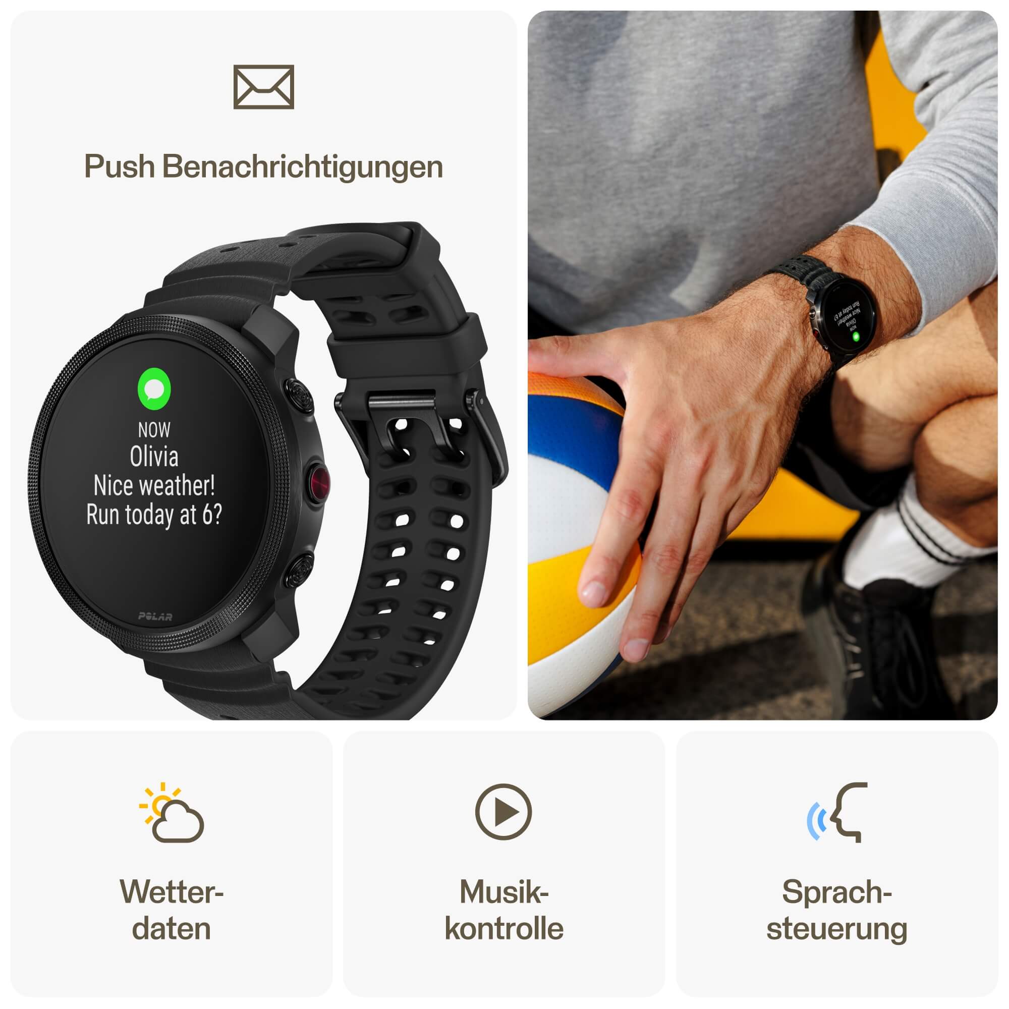 POLAR Vantage M3 Night Black Multisport Uhr Gr. S-L bei CardioZone günstig online kaufen