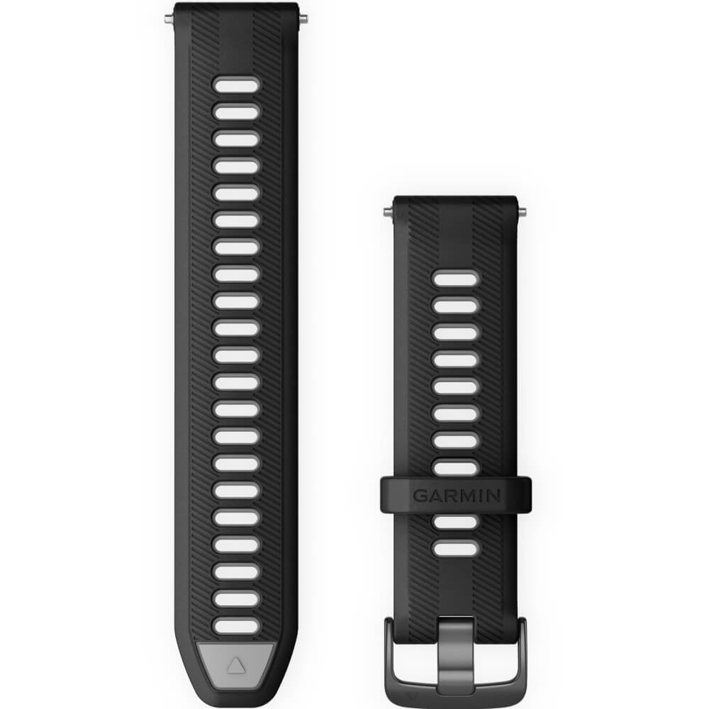 Garmin-Forerunner-965-Silikon-Armband-Schwarz-Hellgrau-010-11251-9Y-ean0753759313951-bei-Cardiozone-01 Garmin Forerunner 965 Silikon-Wechselarmband 22mm Schwarz/Hellgrau bei CardioZone online kaufen