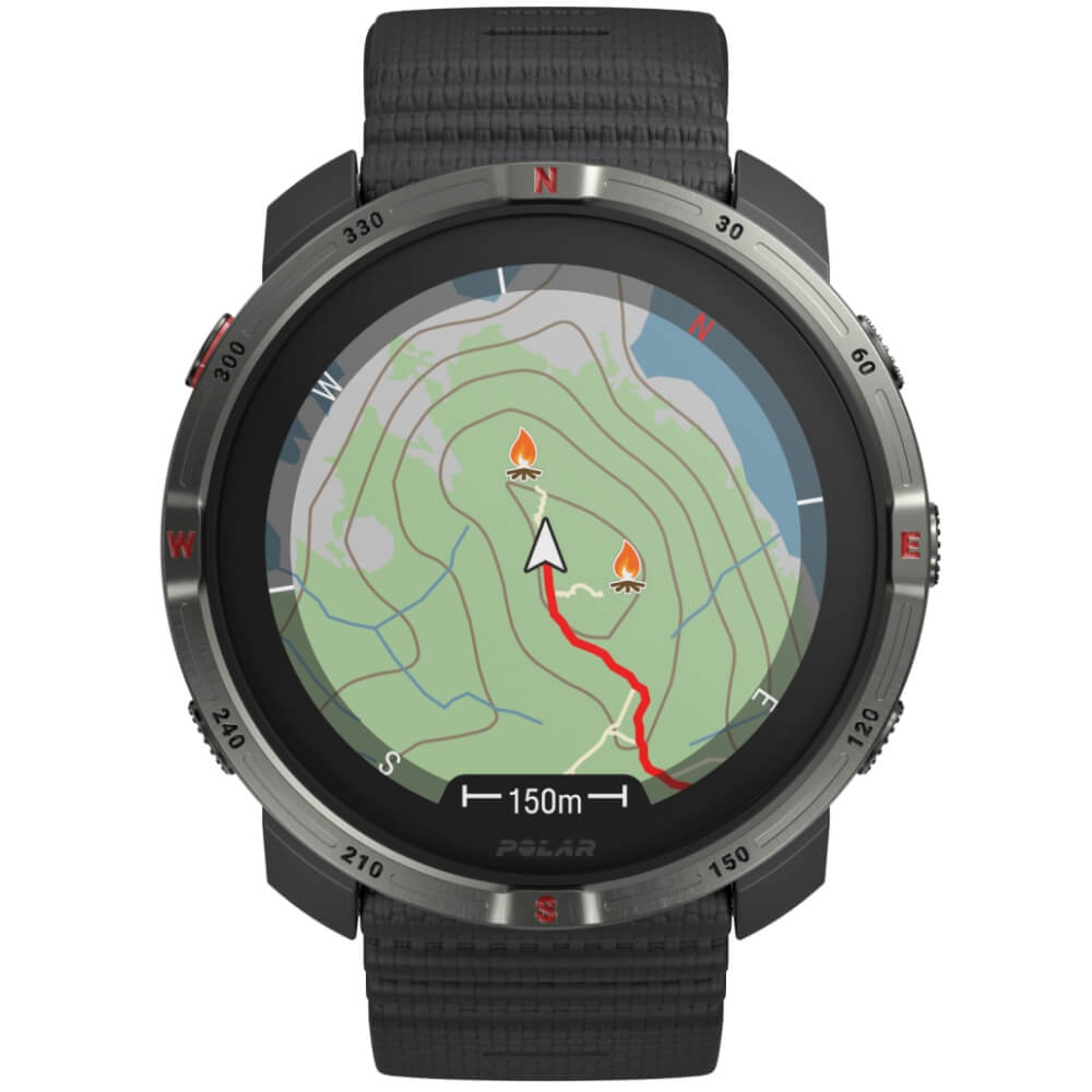 POLAR Grit X2 Schwarz Advanced AMOLED Outdoor Multisportuhr S-L bei CardioZone online kaufen