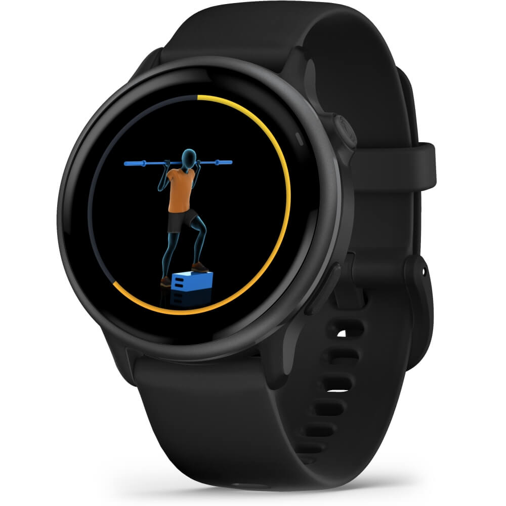 Garmin vivoactive 6 Schwarz/Schiefergrau Schnellwechsel-Silikon-Armband 20mm bei CardioZone günstig online kaufen