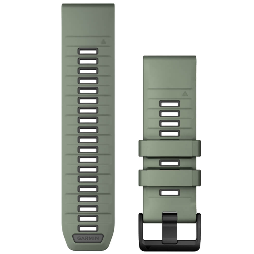 Garmin Quickfit Silikon Armband 26mm Weidengrün-Graphit fenix 8 51mm u.a.