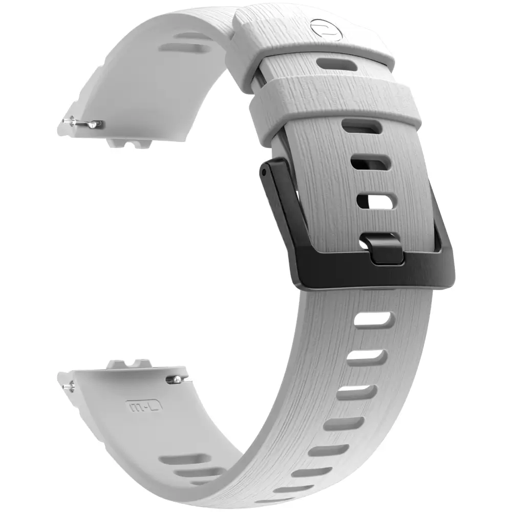 POLAR Street X Silikon Armband Snow White/Silber Gr. S-L