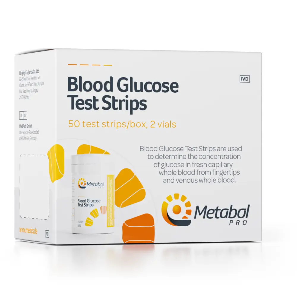 Mesics Metabol Pro Glukose Teststreifen Big Pack 50 Mesics Metabol Pro Glukose Teststreifen Big Pack 50