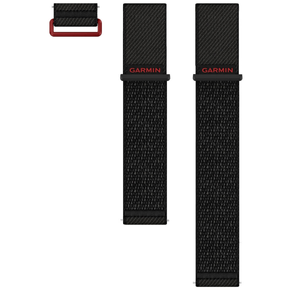 Garmin Schnellwechsel Armband 24mm Schwarz Nylon ComfortFit bei CardioZone günstig online kaufen