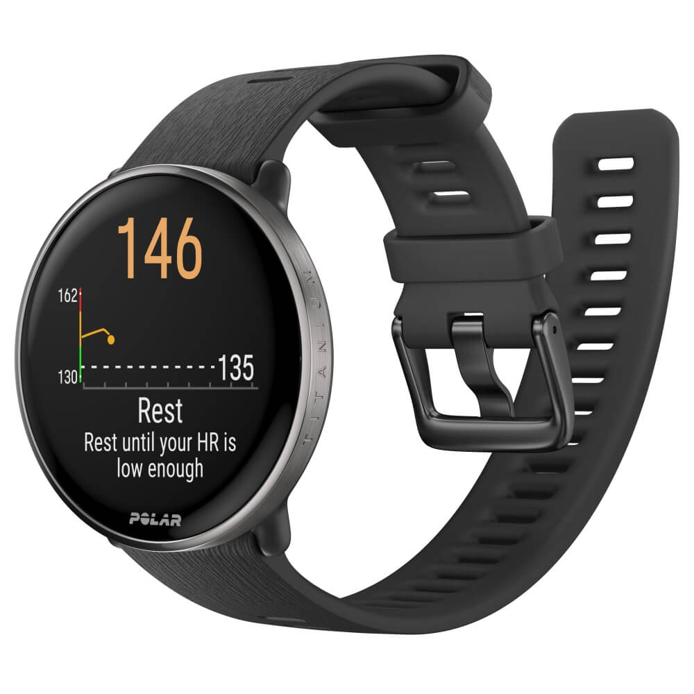 POLAR Ignite 3 Titanium Silikon Schwarz GPS Fitness Sportuhr bei CardioZone günstig online kaufen