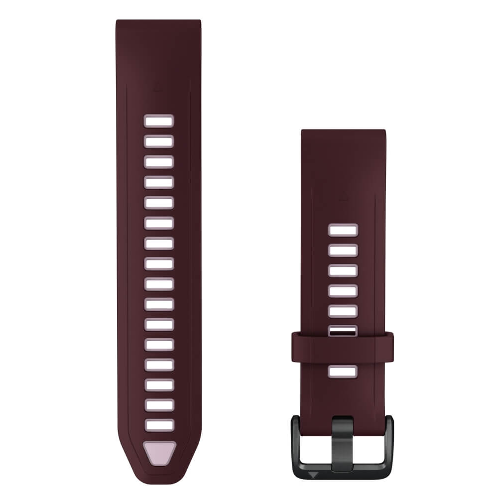 Garmin Quickfit Silikon Armband 20mm Cherry/Dust Rose fenix 9 43mm u.a.