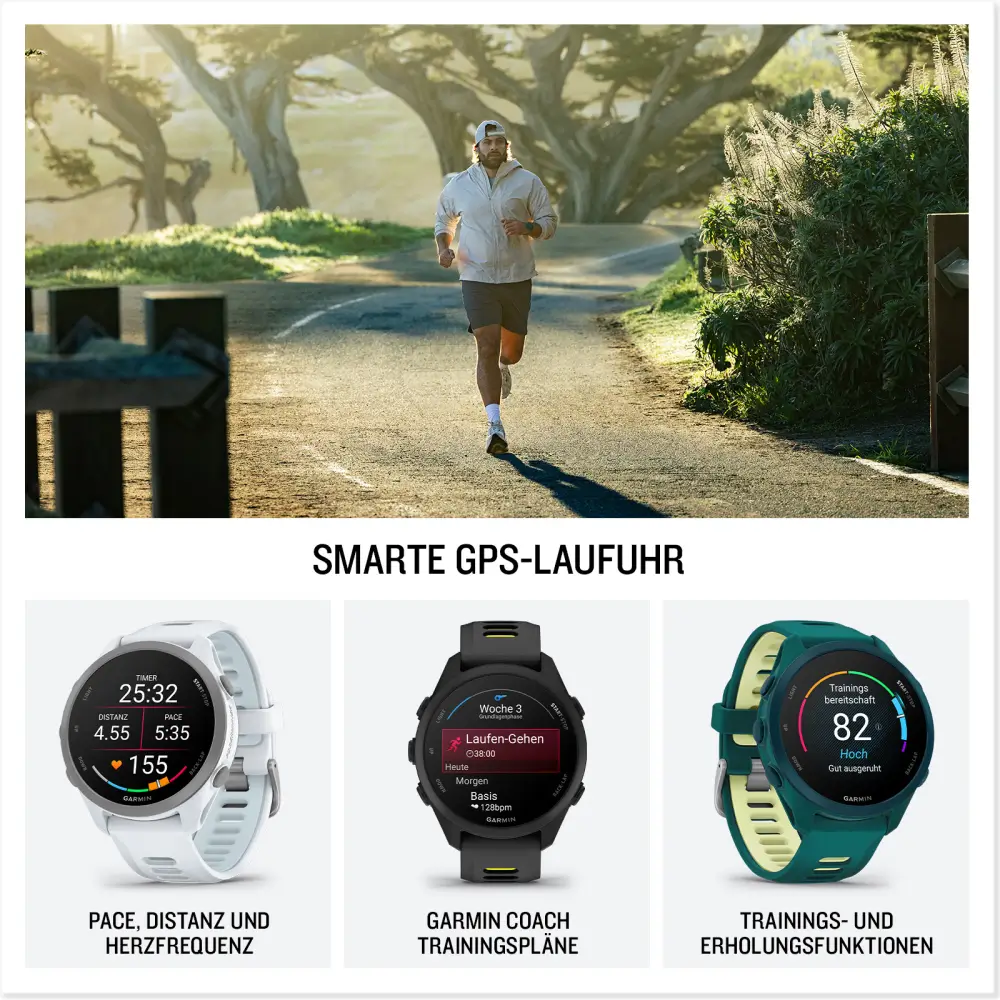 Garmin Forerunner 170 Music Schwarz Smarte GPS Laufuhr