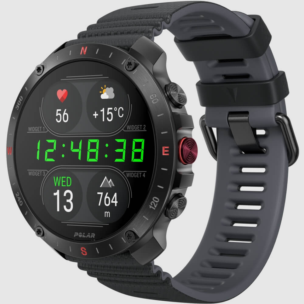 POLAR Grit X2 Pro Outdoor Multisportuhr Schwarz HR mit H10 Sensor bei CardioZone günstig online kaufen