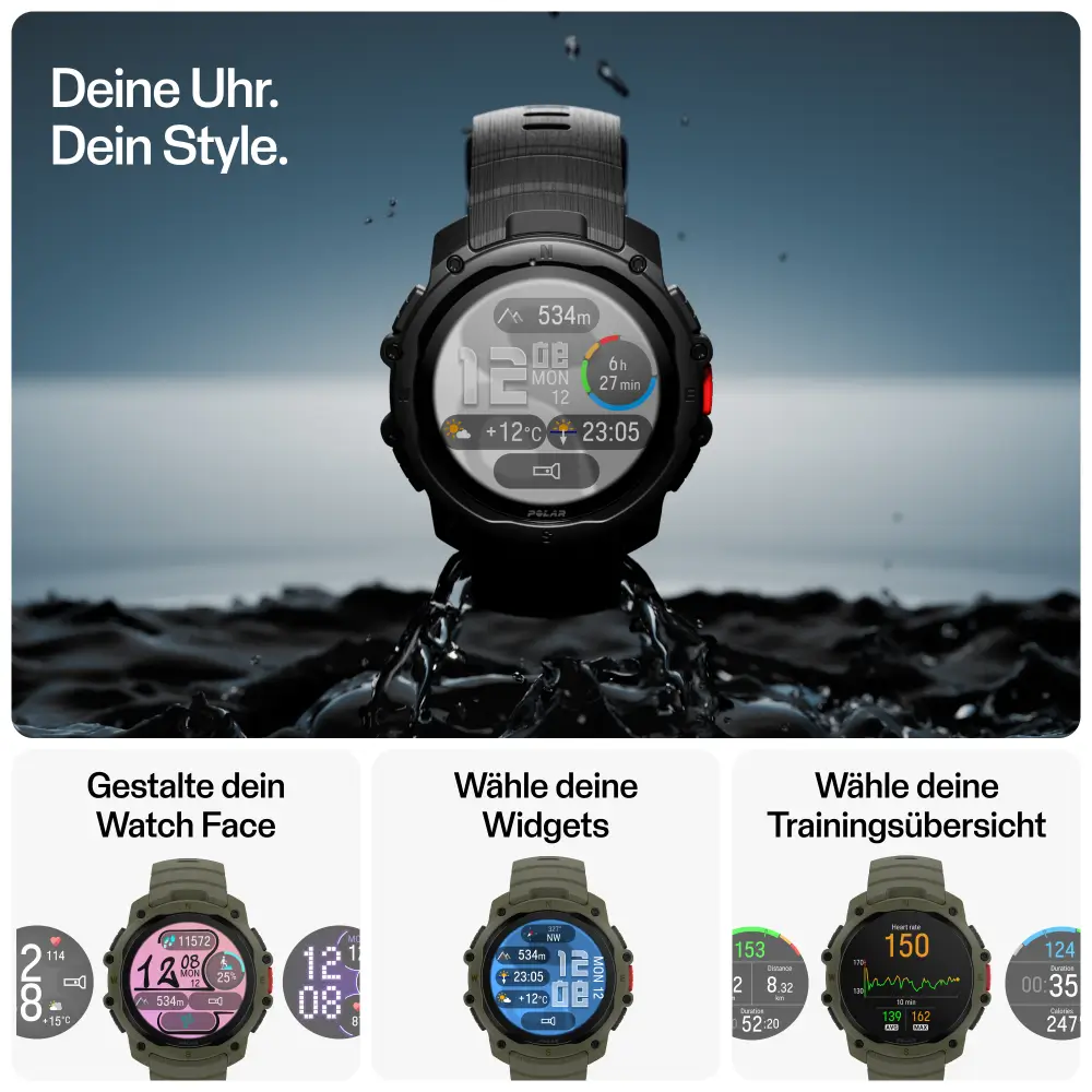 POLAR Street X Forrest Green Urban Sports Watch mit Amoled Display