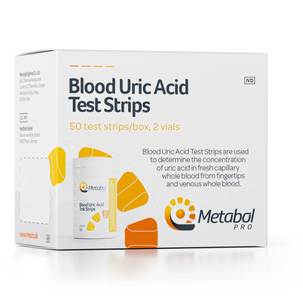 Mesics Metabol Pro Harnsäure Teststreifen Big Pack 51