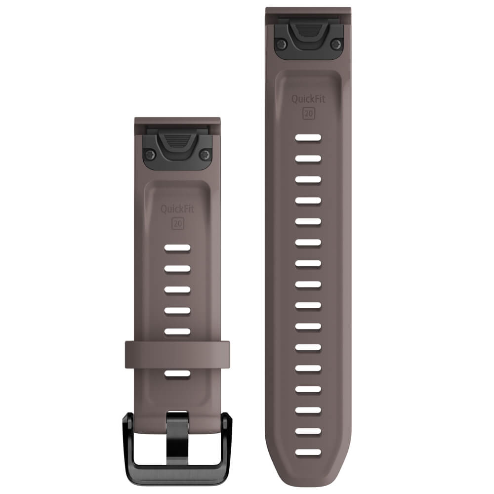 Garmin Quickfit Silikon Armband 20mm Dunkelgrau / Schiefergrau fenix 8 43mm u.a.