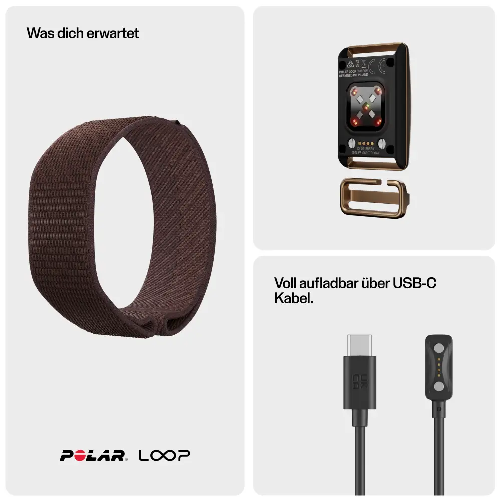 Polar Loop Fitnessarmband ohne Display am Handgelenk – 24/7 Aktivitätstracking, Schlaf und Training