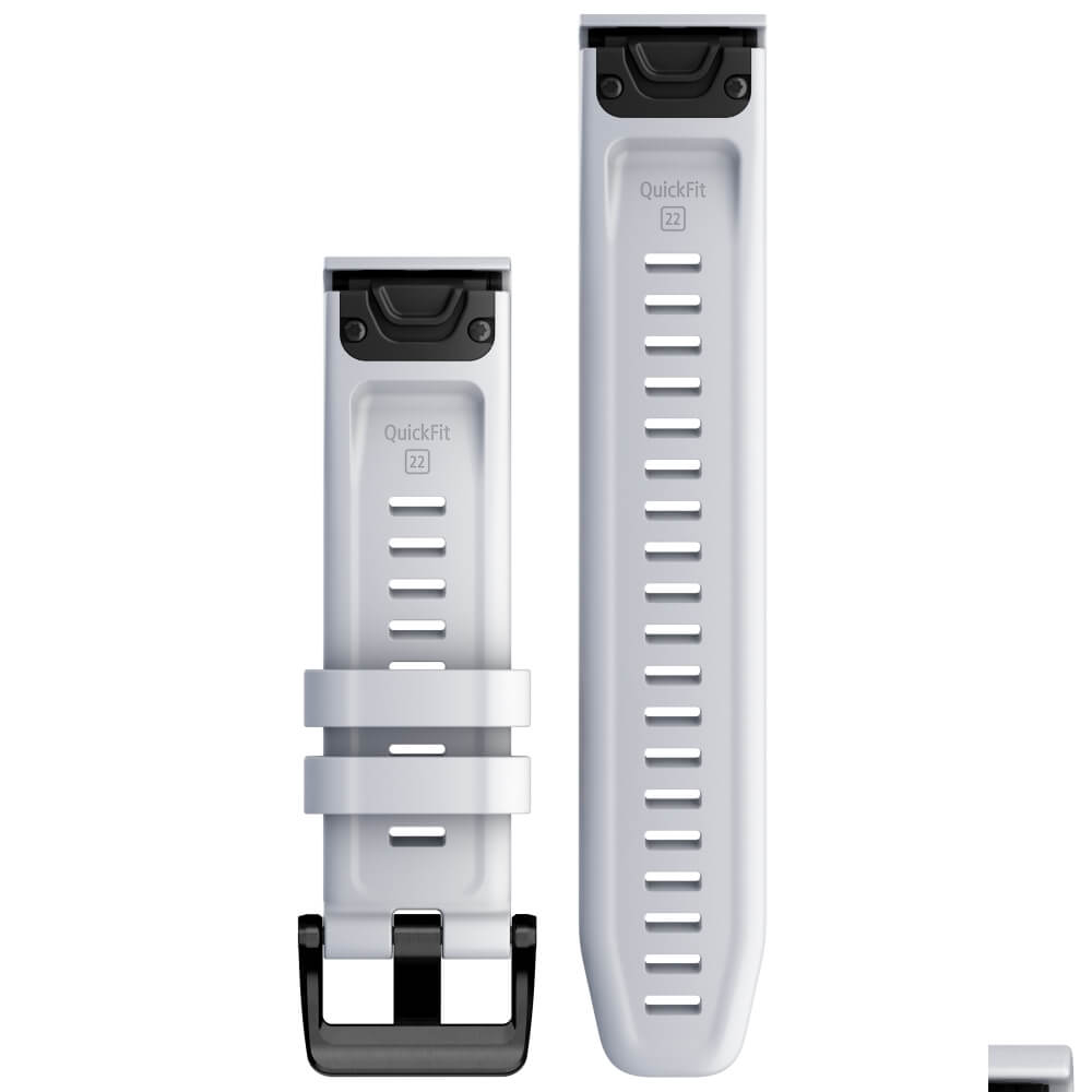 Garmin Quickfit Silikon Armband 22mm Steinweiss / Schiefergrau fenix 6/7/epix bei CardioZone günstig online kaufen