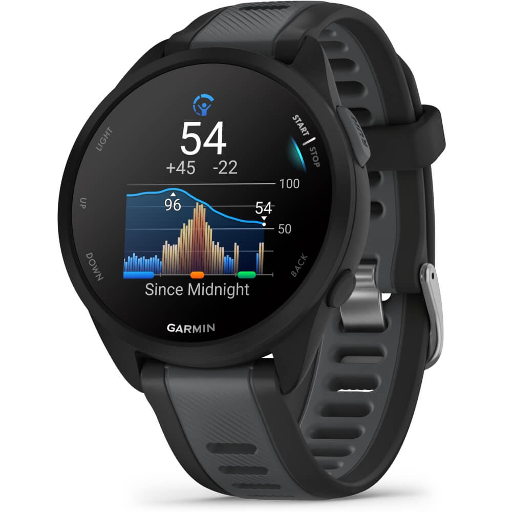 Garmin Forerunner 165 Music Schwarz/Schiefergrau smarte Laufuhr bei CardioZone günstig online kaufen