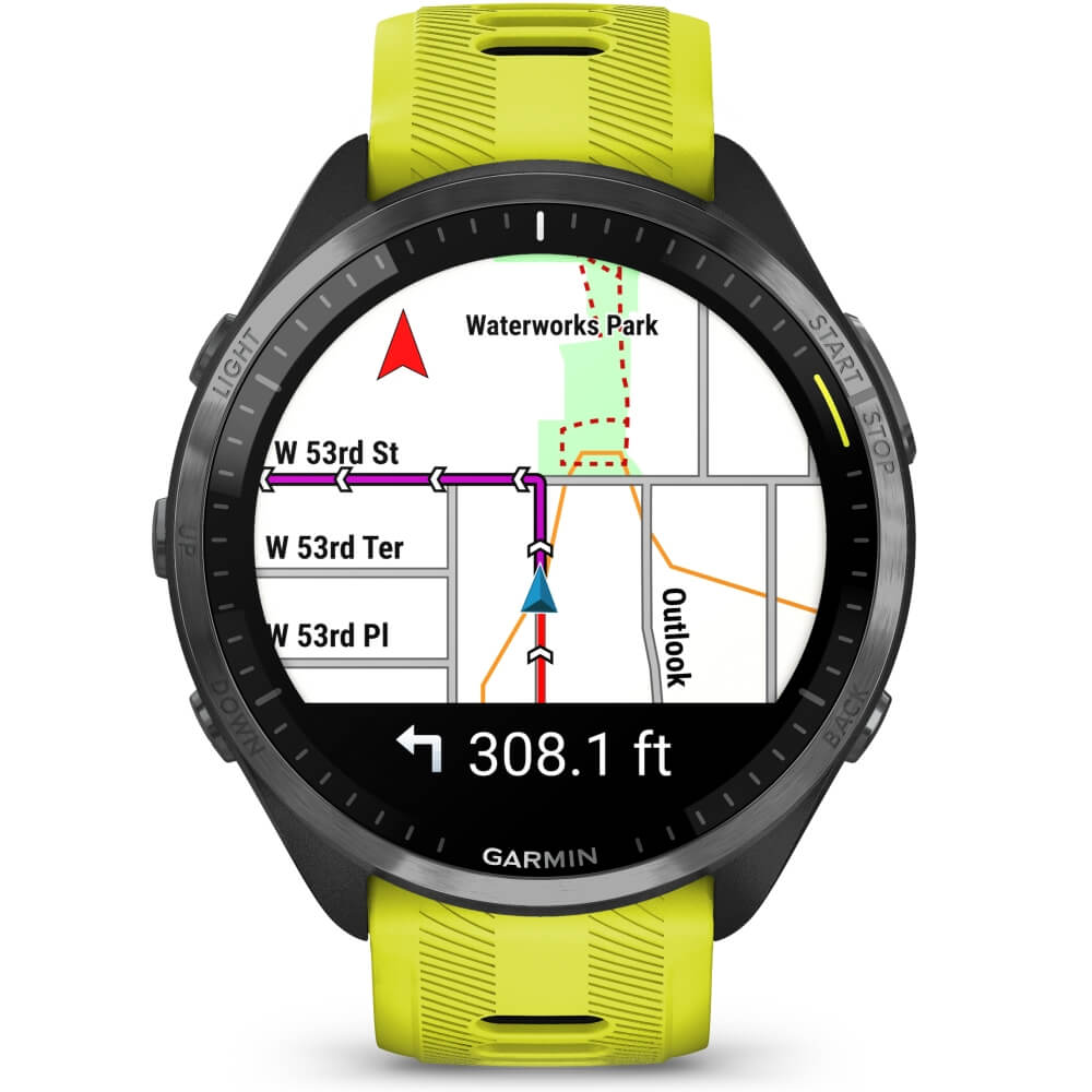 Garmin Forerunner 965 Schwarz/Carbongrau DLC Titan - Gelb bei CardioZone günstig online kaufen